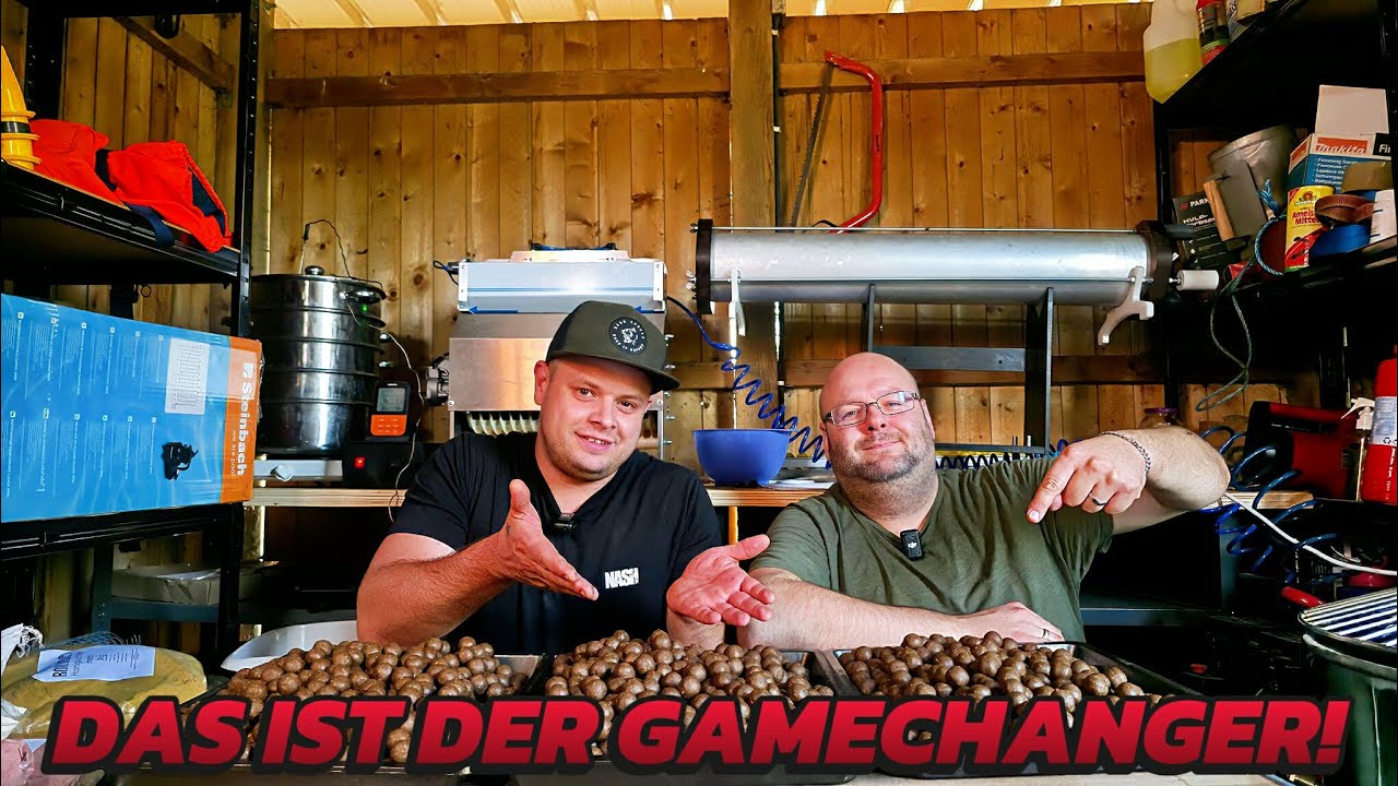 Fischprotein-Boilies selber machen! 🐟 | Besuch bei Kai’s Boilie-Schmiede