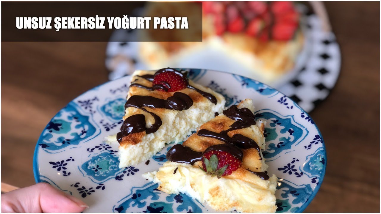 Unsuz, Yağsız Yoğurt Pasta | Pratik Kolay Tatlı Tarifi | Yogurt Cake