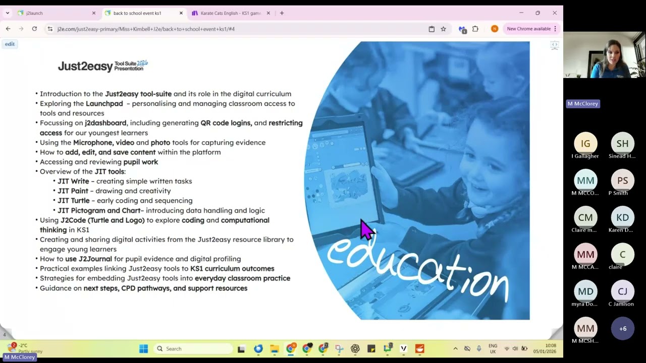 Getting started with the Just2easy Tool Suite Building digital confidence in KS1 classrooms 20260105
