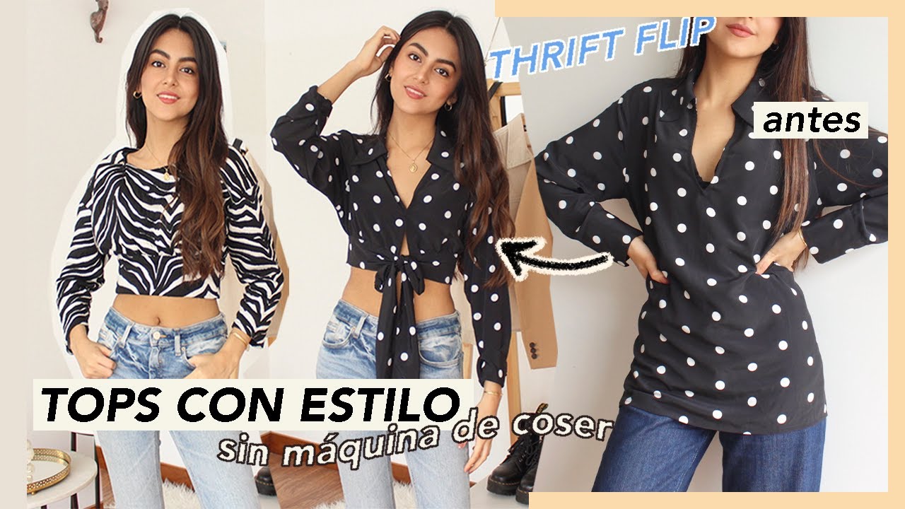 TRANSFORMA TU ROPA VIEJA a NUEVA EN TENDENCIA!! sin maquina de coser | @Lucianawong_