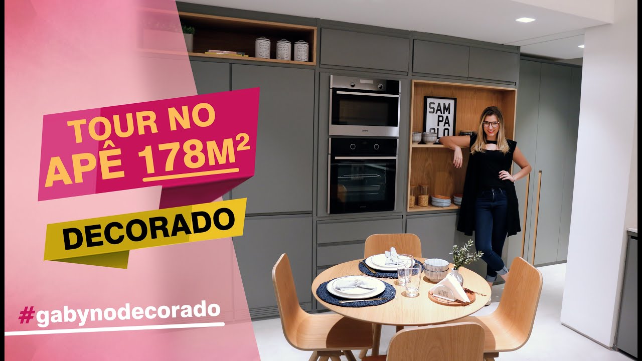 Tour pelo Apê 178m² #GabyNoDecorado #35 | Gaby Garciia