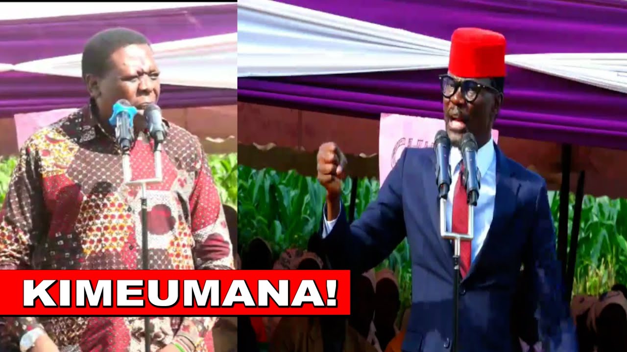 Watch Full drama after Eugene Wamalwa and Didmus Barasa met face to face in a burial in Bungoma!