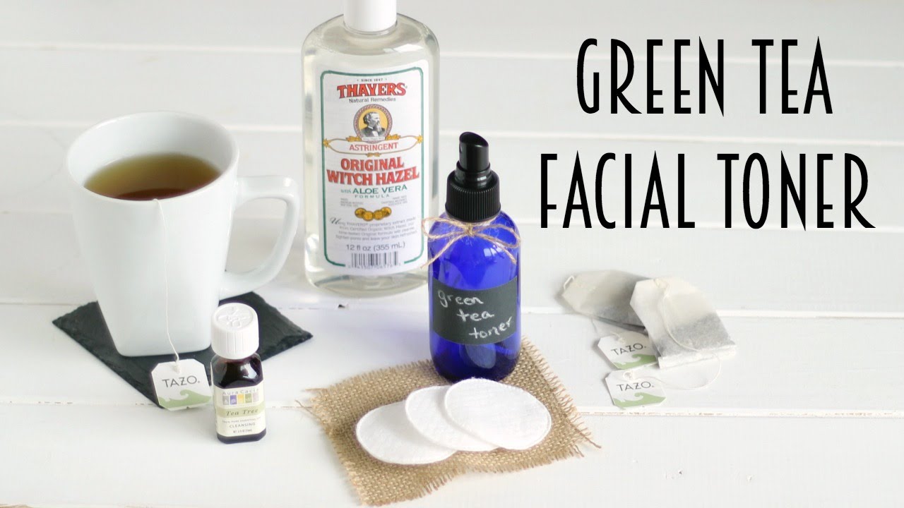 DIY Green Tea Facial Toner | Tips for Clear Skin