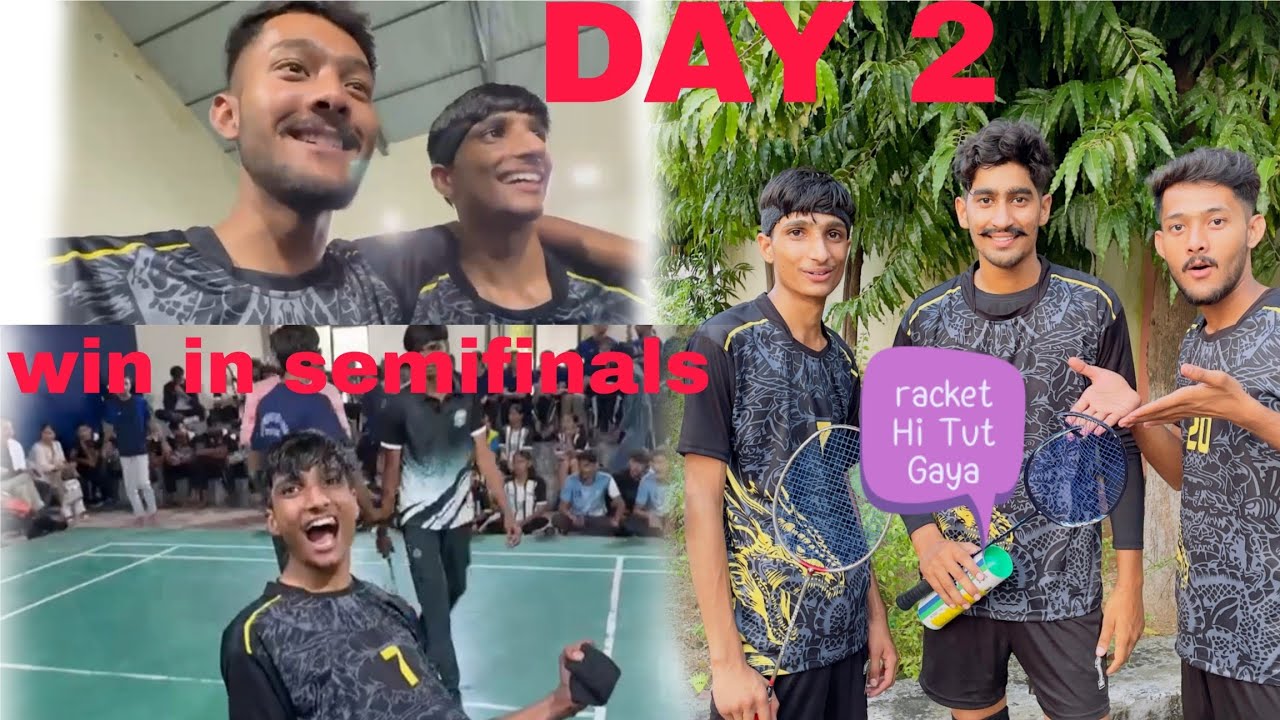 Badminton 🏸 semifinal win🏆 In SKNAU🏬 JOBNER Intercolleg tournaments 🏁 DAY 2