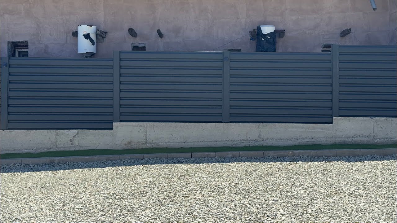 Gard din tabla cutata  #T35 fatada gri mat fresco 0,50mm bY @VikingSolutionCraiova - 0760.290.290