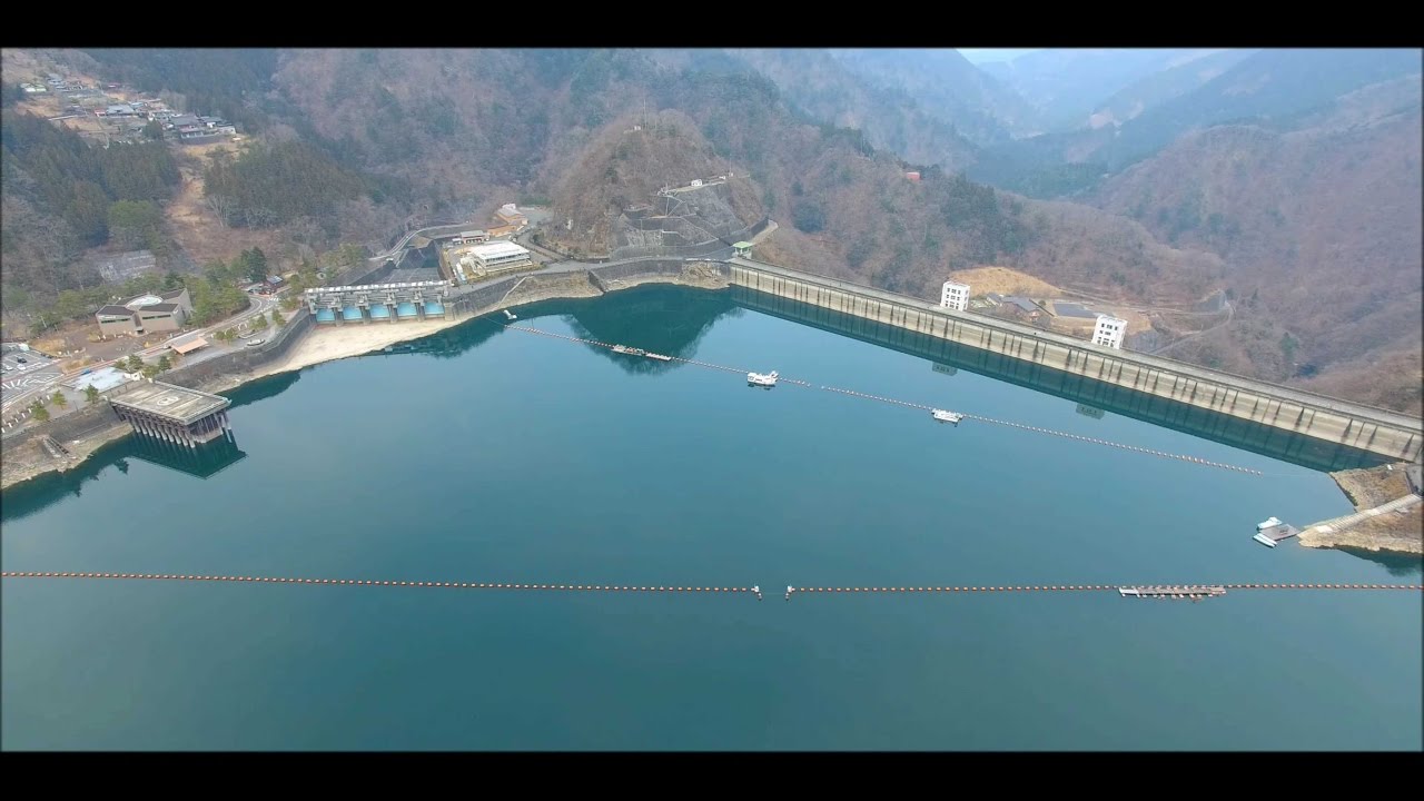 ダム空撮　奥多摩湖　小河内ダム　【4K空撮】