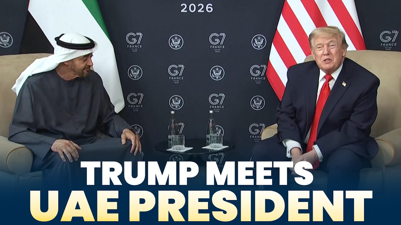 LIVE: Trump meets UAE President on the sidelines of the G7 Summit in France | US-Iran peace deal