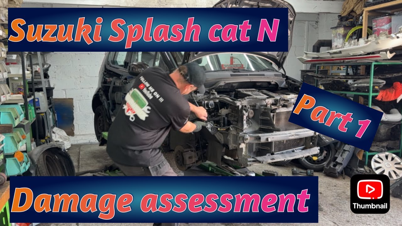 SUZUKI SPLASH CAT N COPART SALVAGE REBUILD PART 1