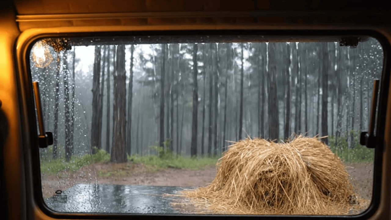 Soothing Rain ASMR | Heavy Rain on Tent Roof at Night