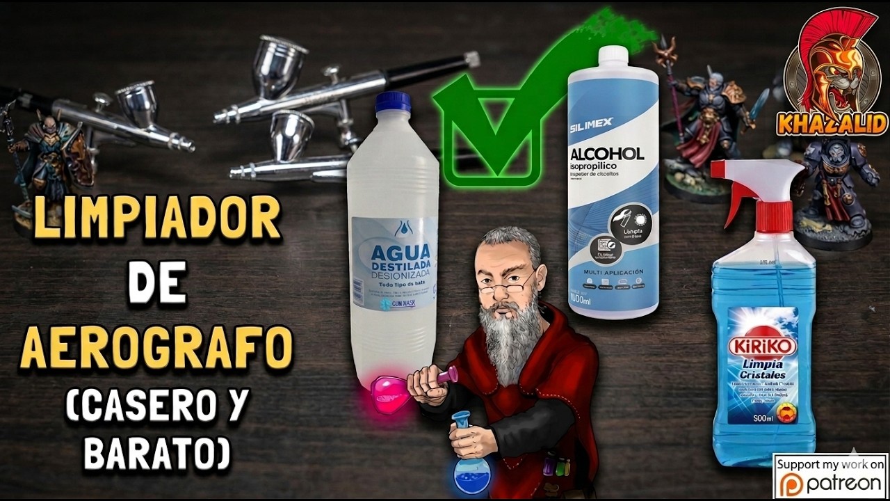 🚩Hacer LIMPIADOR DE AEROGRAFO casero Y💰BARATO