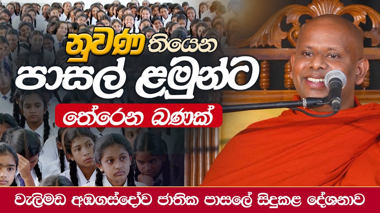 නුවණ තියෙන පාසල් ළමුන්ට තේරෙන බණක්  | Venerable Welimada Saddaseela Thero
