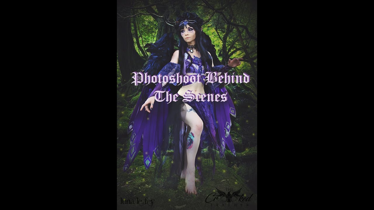 Purple Fantasy Photoshoot Behind the Scenes