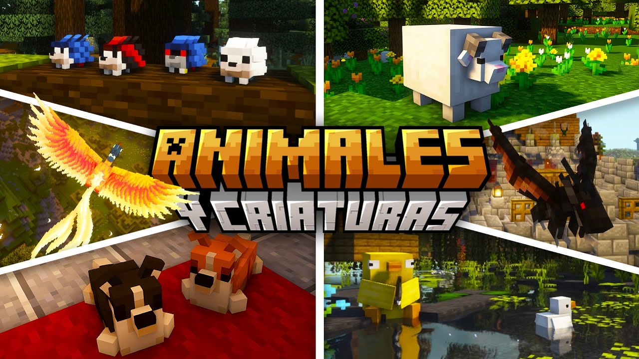 TOP 15 MODS de Animales y Criaturas para Minecraft 1.20.1+