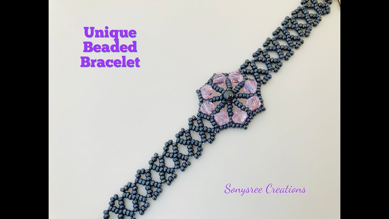 Unique Flower Watch Bracelet 💞. DIY Beaded Bracelet. How to make beaded bracelet