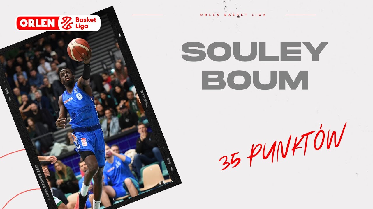 Souley Boum - 35 punktów #ORLENBasketLiga #PLKPL