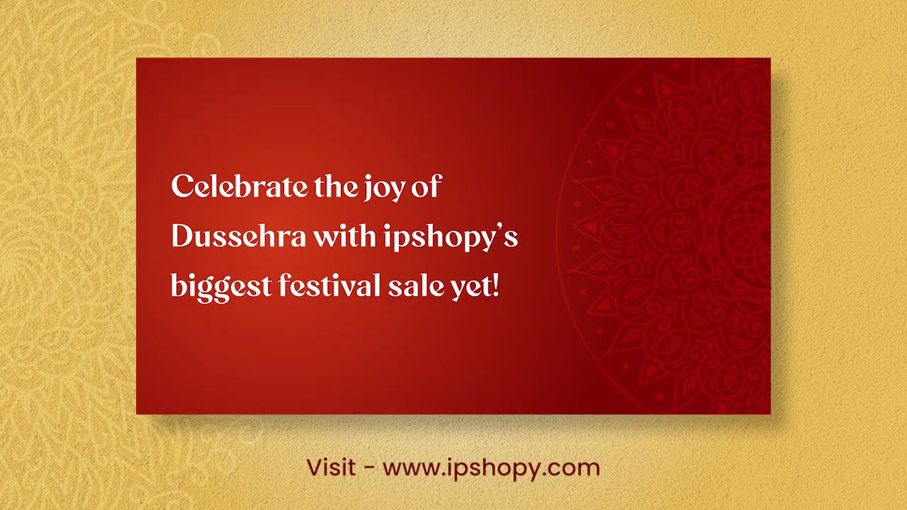 ipshopy Dussehra Sale 2025 | Up to 50% Off on Fashion, Electronics & More