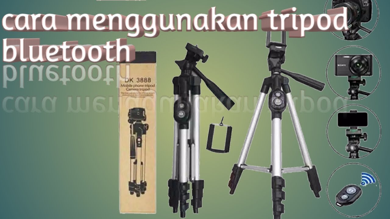 Unboxing cara penggunaan tripod bluetooth universal
