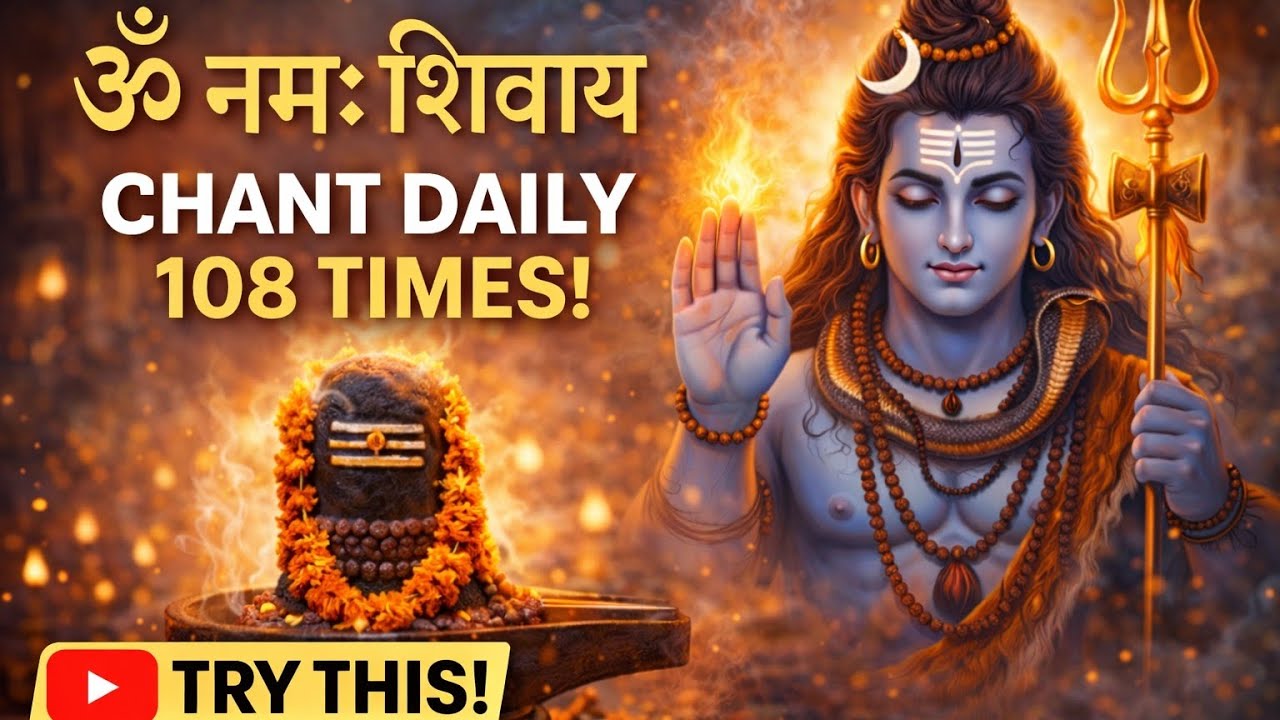 Om Namah Shivay 108 Times | Powerful Shiva Mantra for Peace & Positivity 🕉️Chanting 🔱 #shiv #viral