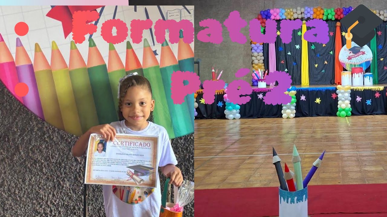 Apresentação da primeira formatura da Manu pré 2