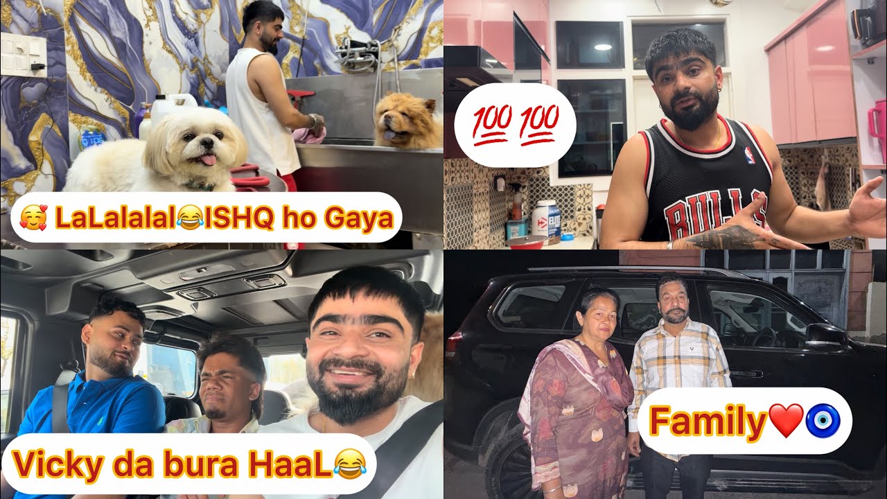 VICKY DA KRTA BURA HAAL😂GHARDE KEHNDE GADDI BHUTT SOHNI AA🧿❤️JORU NU ISQ HO GAYA😂