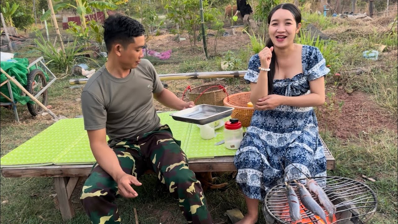 บ่าวต้อมดูดสระอยู่นา เจอดีเข้าปลาปักโหดมาก แต่ก็ไม่ลืมเอามาปิ้งสู่สาวสุขกิน🇱🇦