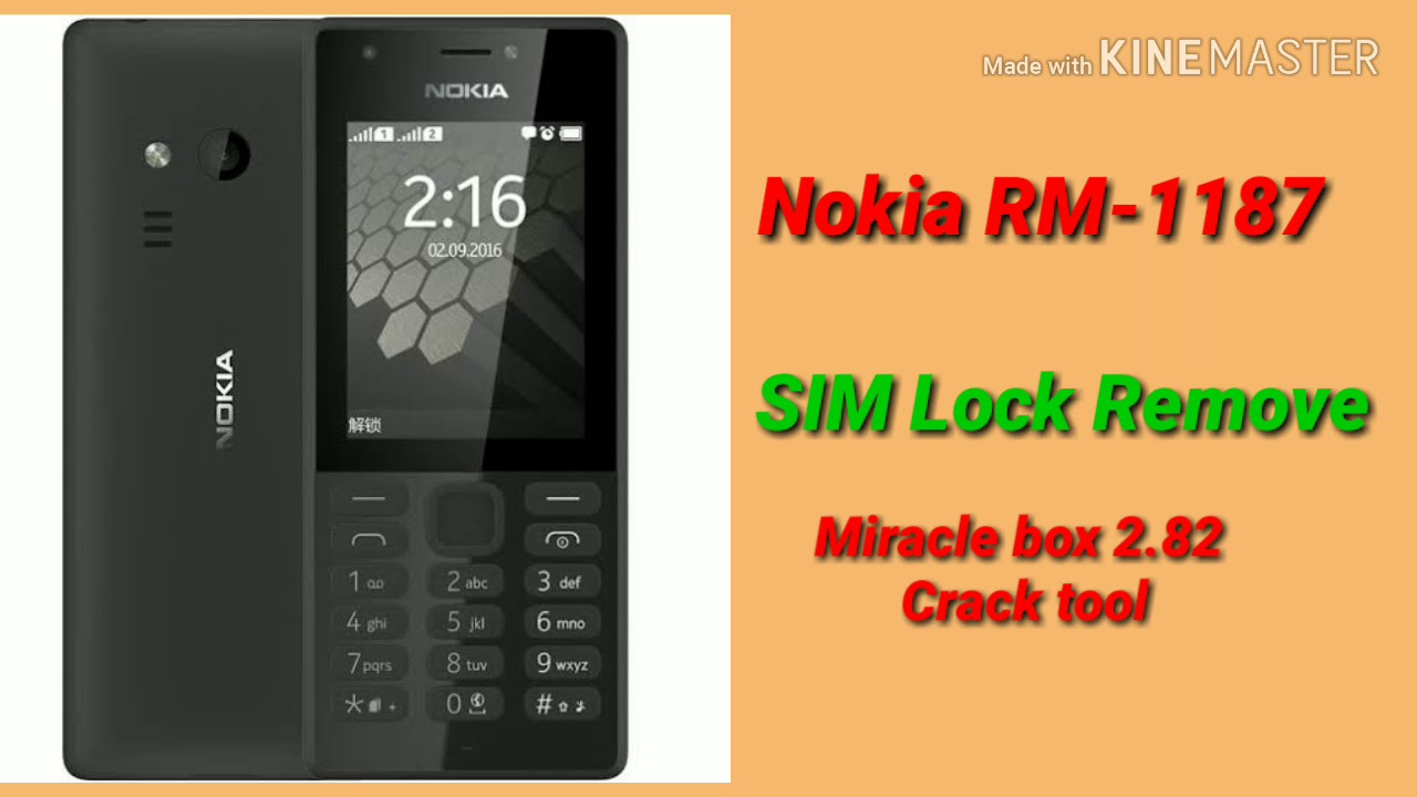 Nokia RM-1187 SIM Lock Removed on miracle box 2.82 crack Tool