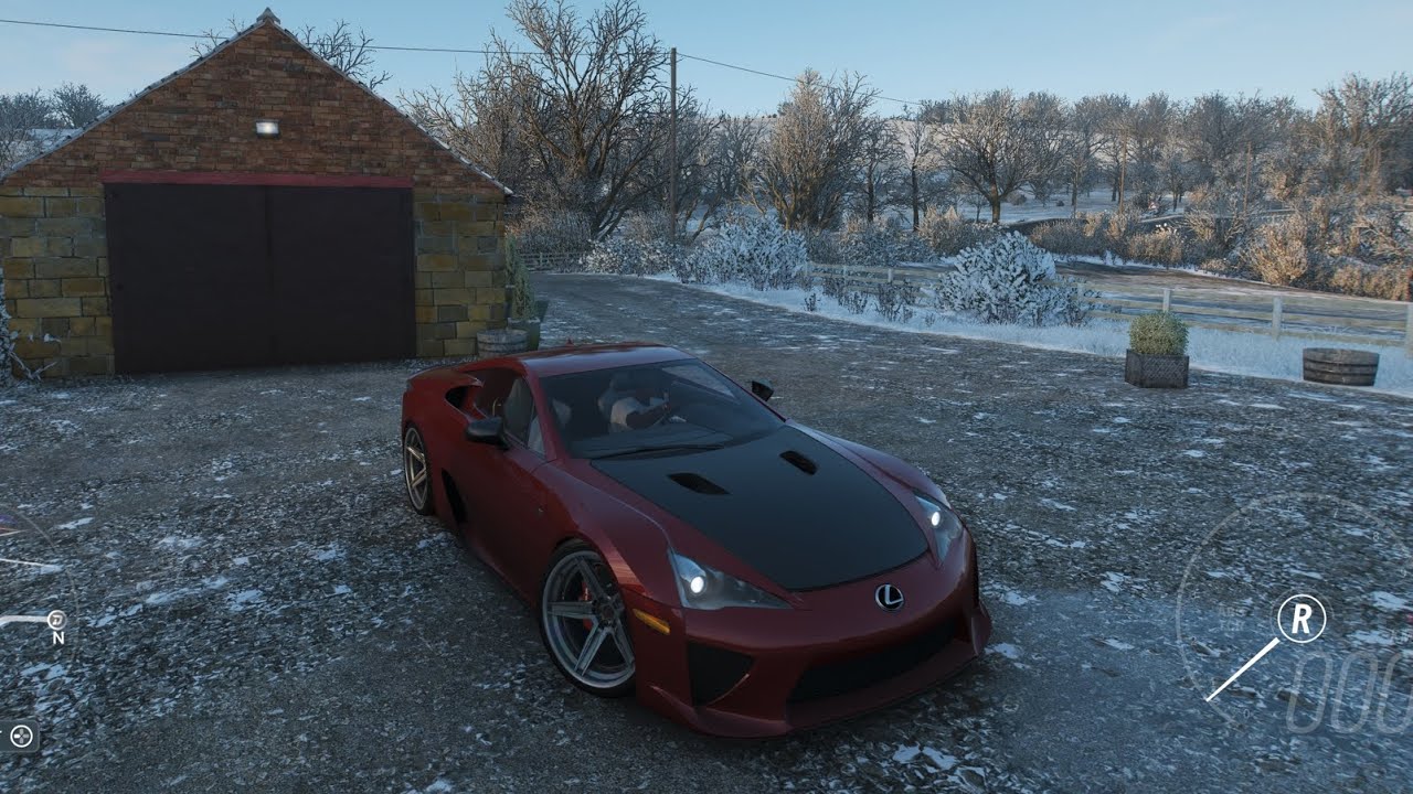 Forza Horizon 4 Laxus lfa game play in the snow 