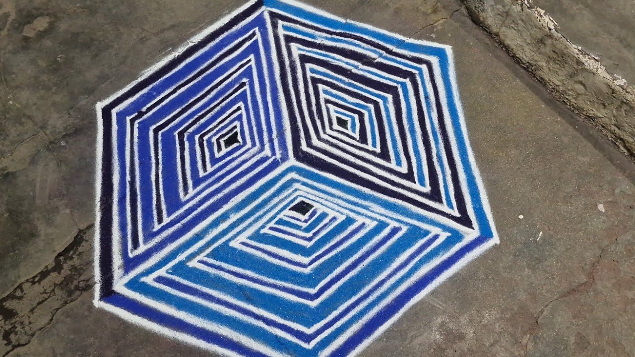 Simple 3d kolam