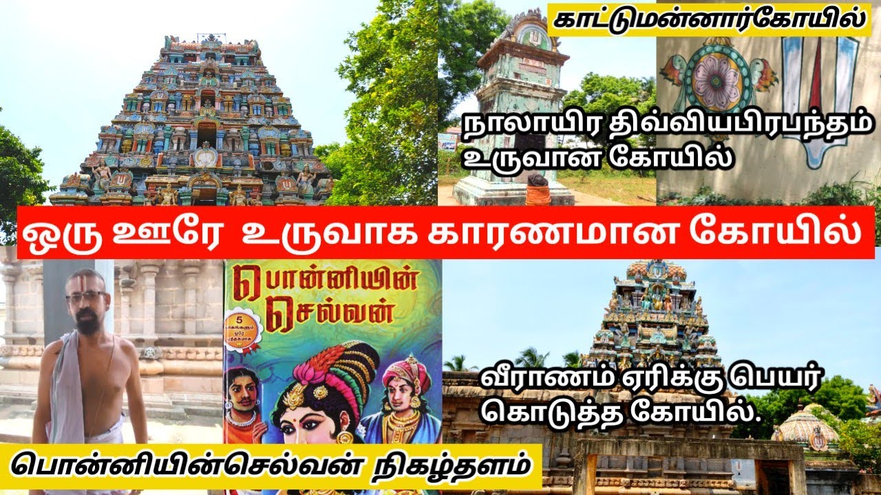 பொன்னியின் செல்வன் நடந்த கோயில்| Kattumannarkoil perumal temple | ponnyinselvan | chola