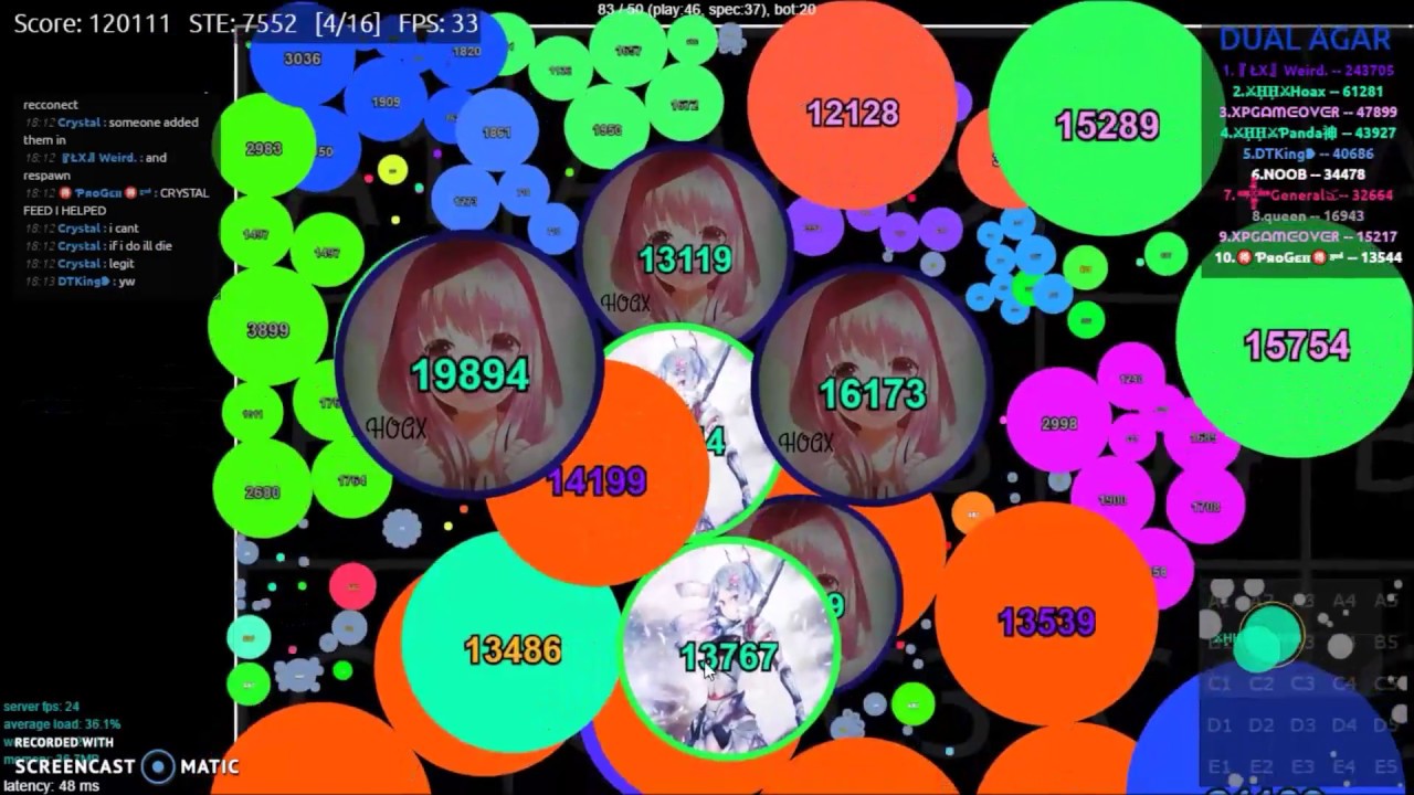 Dual: HACKED SERVER, 2 MILLION MASS!?!? // Dual agar best moments!