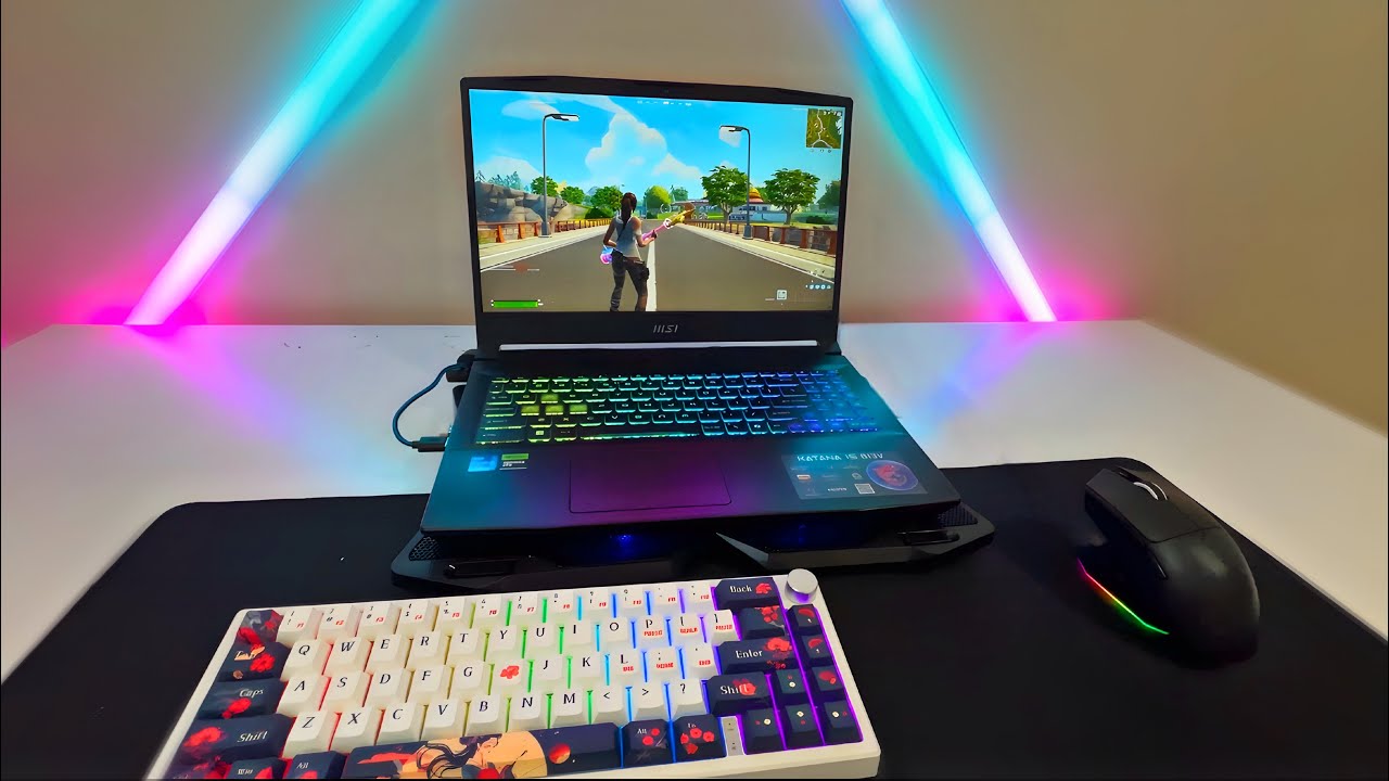 I Bought a BUDGET Laptop Gaming Setup&hellip;