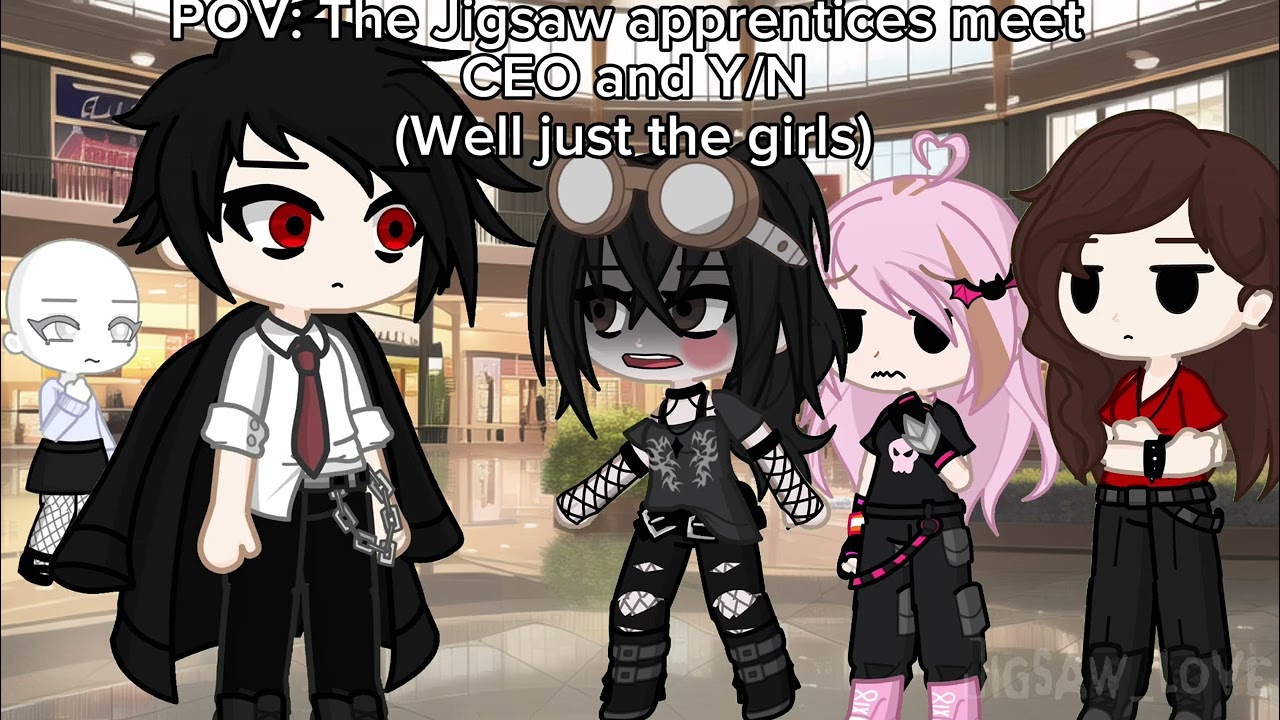 Gacha CEO and Y/N slander with the SAW girlies (Amanda + 2 SAW ocs)