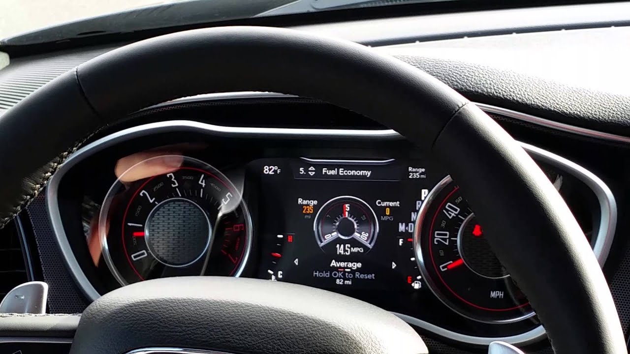 2015 Dodge Challenger R/T+ - Dashboard Specifications