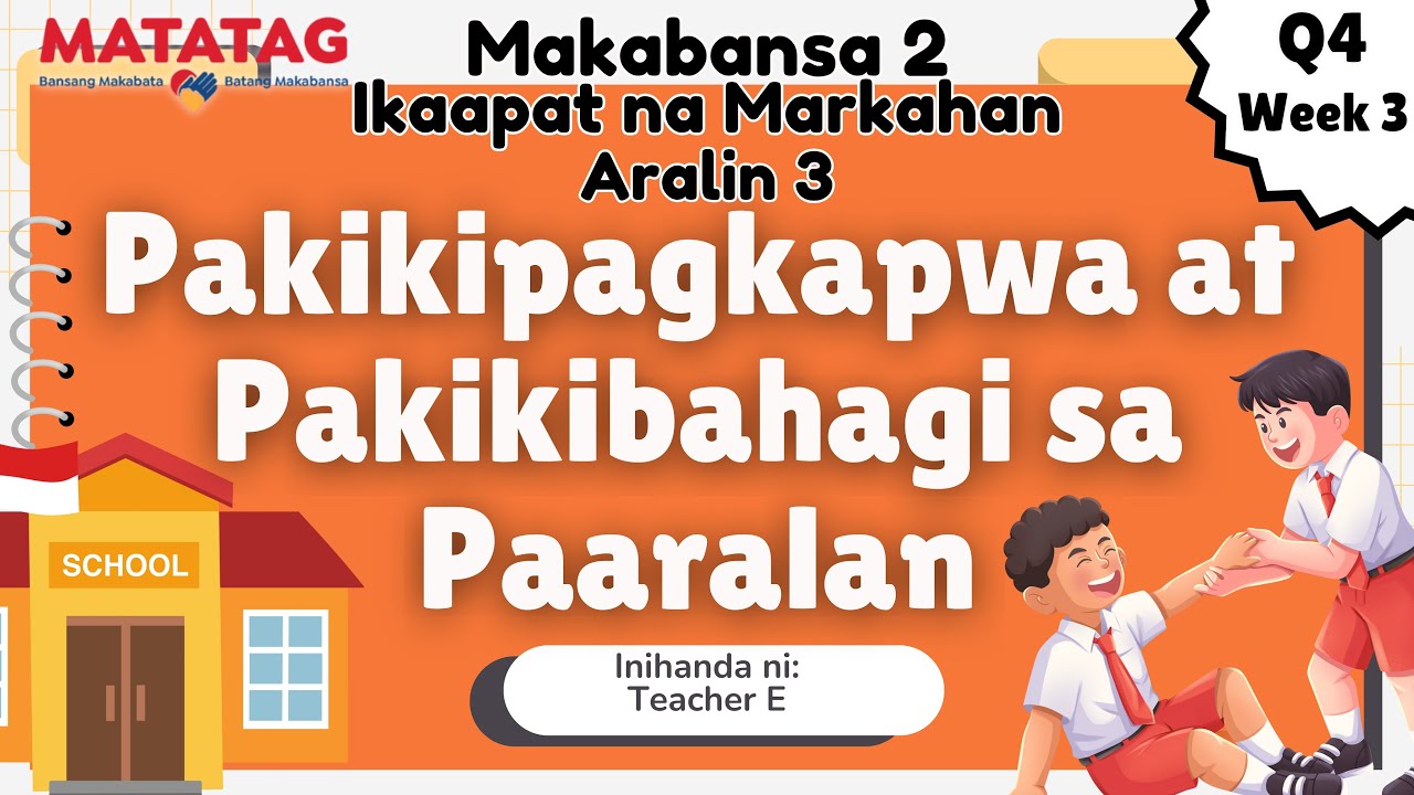 MAKABANSA 2-  Quarter 4 - Week 3 (Revised K to 12 Curriculum o MATATAG Curriculum)