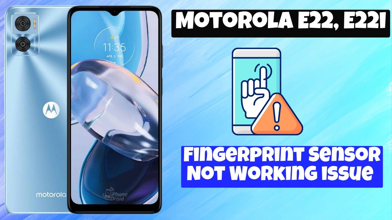 Fingerprint Sensor Not Working issue || Fingerprint sensor problem solution Motorola E22, E22i