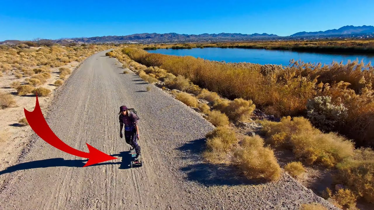 Cruising Desert Trails on my Electric Longboard | Backfire Ranger X3