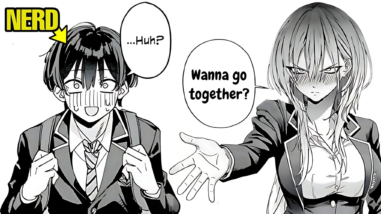 A GIRL with a SCARY FACE fell in love with the WEAKEST NERD in the SCHOOL! - Manga Recap