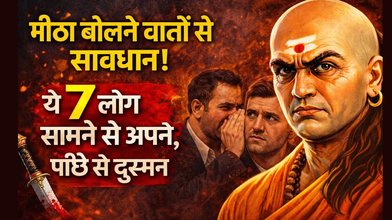मीठा बोलने वालों से सावधान! ये 7 लोग सामने अपने, पीछे से दुश्मन | Chanakya Niti Motivation