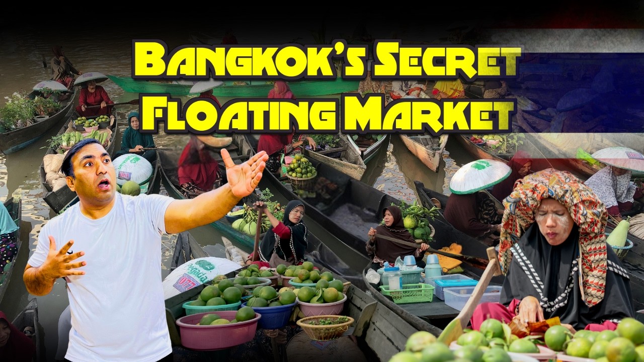 We Went to Bangkok's Floating Market and Found THIS | Machoo Man 💪