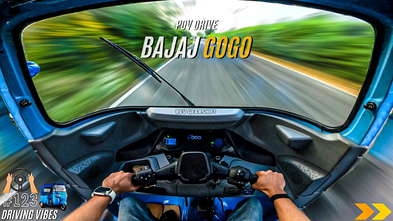 2025 BAJAJ GOGO P7012 | 5.5KW 36NM | POV Drive #123 | GOGO | 4K | REV GEARSHIFT #bajajauto #tempo