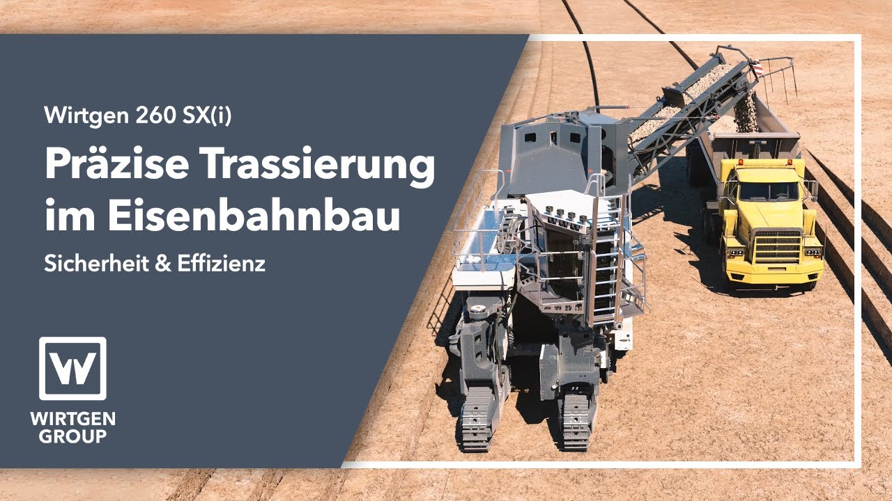 Wirtgen Cross Application Miner 260 SX(i) | Trassierung f&uuml;r den Eisenbahnbau