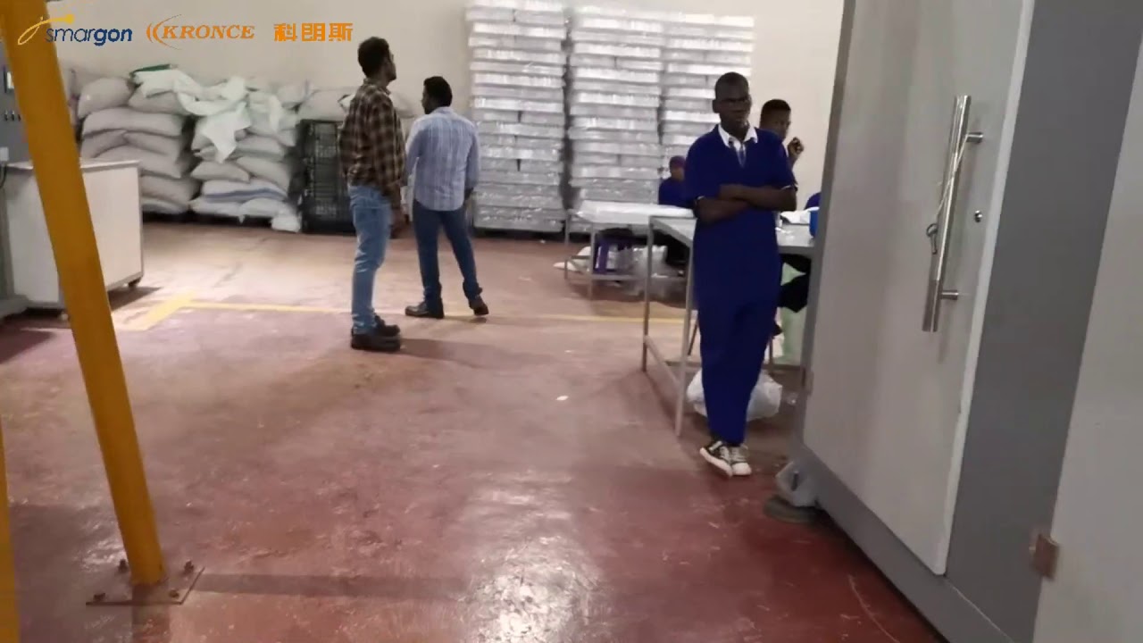 In Africa plant,  Running Demo for Preform Bottle Cap production