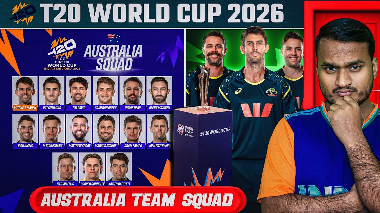 T20 WORLD CUP 2026: Australia 15 Members Team Squad Announced | Is this Australia&rsquo;s strongest squad?