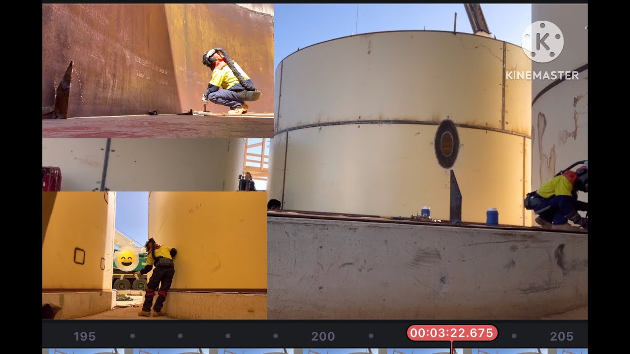 How to fit up shell plate bottom to the floor . this is  not fuel storage and fertizer tank