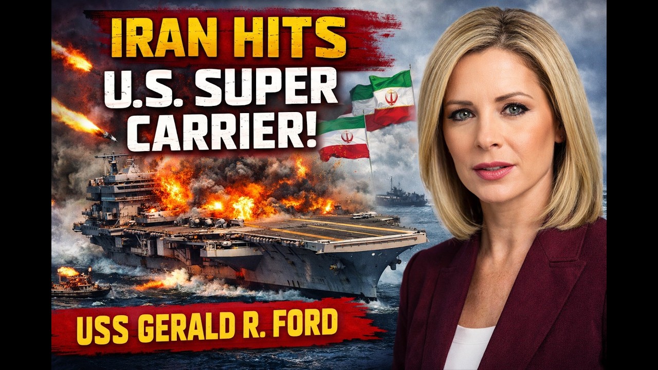 JUST NOW: Iran Claims Strike on USS Gerald R. Ford — Pentagon Denies & Carrier Still Operational
