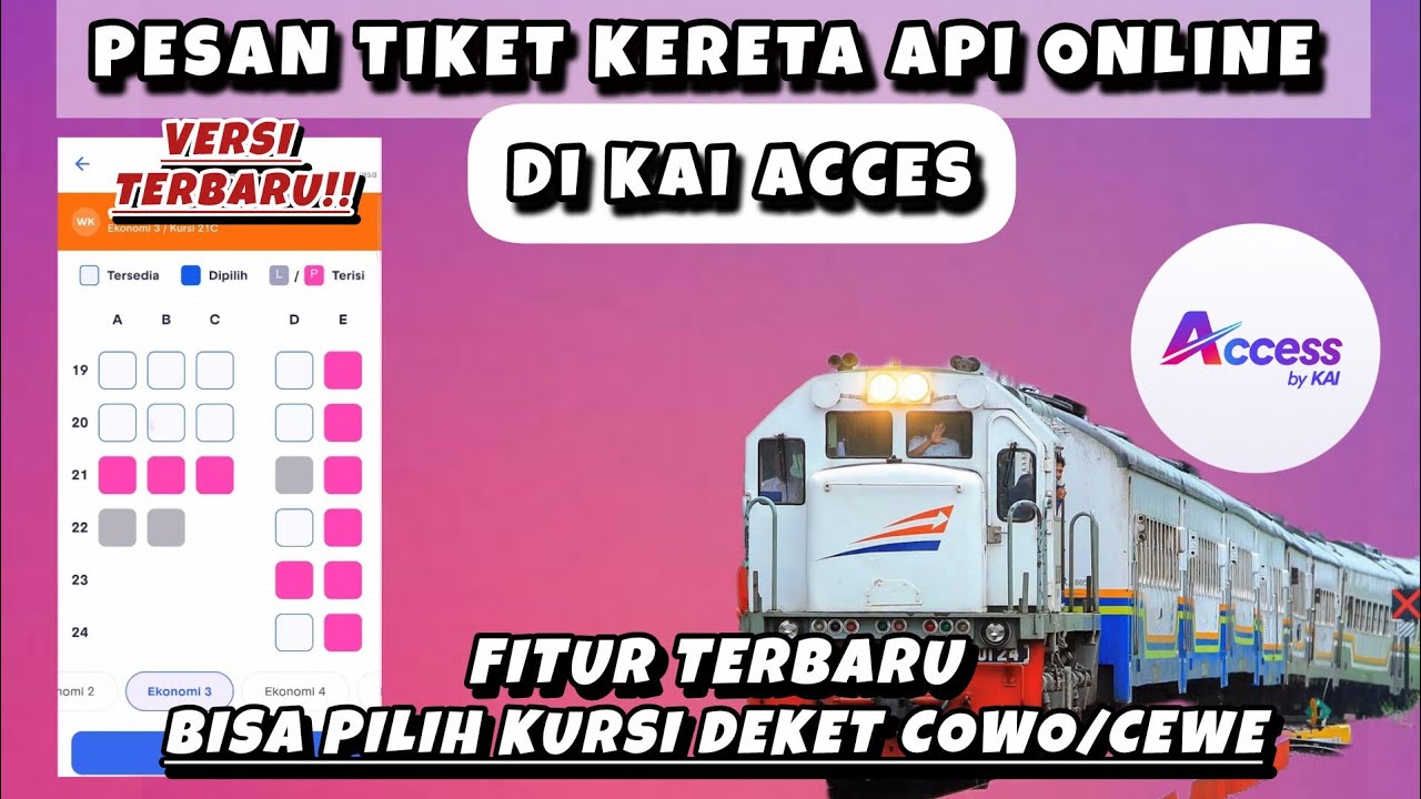 CARA BELI TIKET KERETA API ONLINE DI KAI ACCES