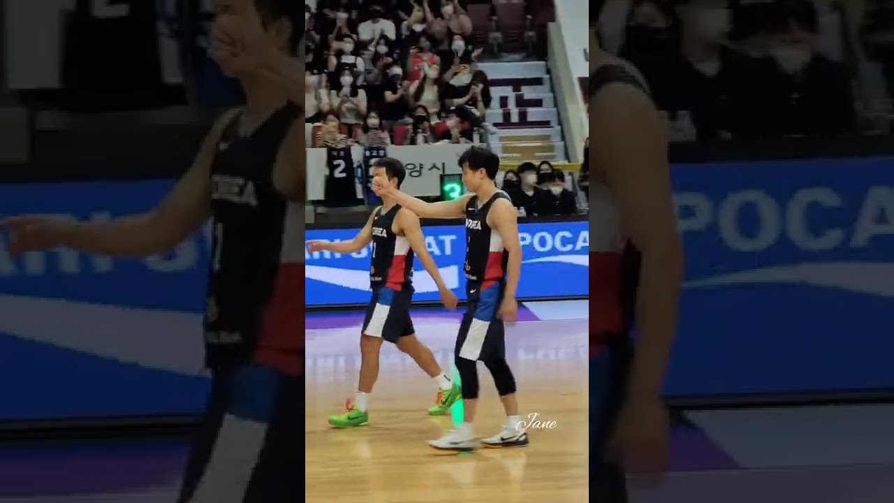 220618 농구국대평가전 2차전/ 4쿼터 주요득점 & MVP 인터뷰 허웅/ 클러치웅👍/ 21득 8어시
