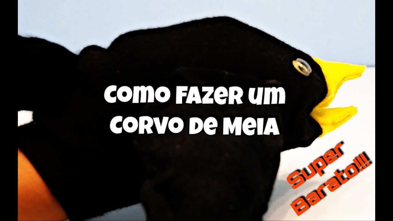 Como fazer um Corvo de Meia - Alimento para Elias - Atividade Interativa- Participando da História