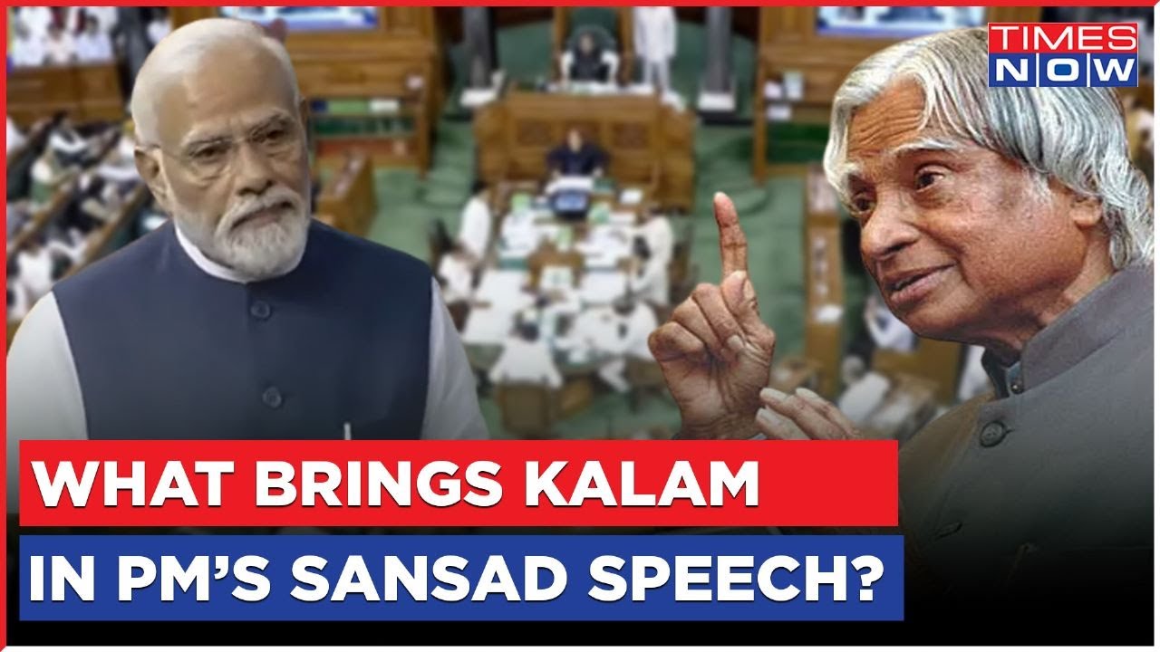 PM Modi Mentions Tamil Nadu In Speech, Sings Laurels Of Patriotism, Mentions APJ Kalam | Sansad News