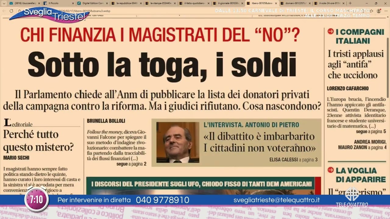 SVEGLIA TRIESTE! | 17/02/2026